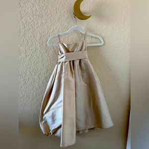 US Angels Gold Flower Girl Dress